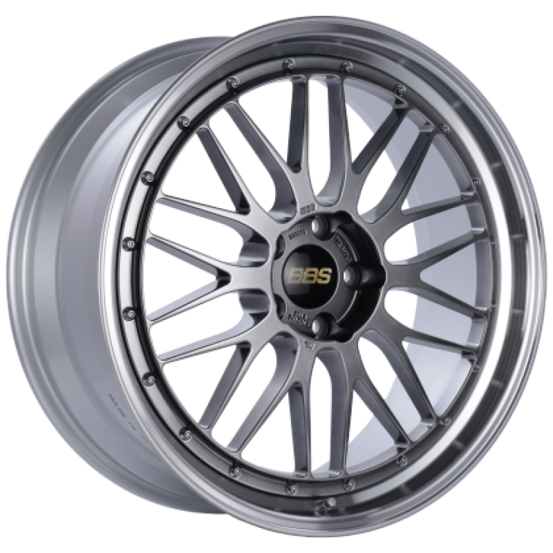 BBS LM 18x8.5 5x112 ET38 Diamond Black Center / Diamond Cut Lip Wheel PFS/Clip Required