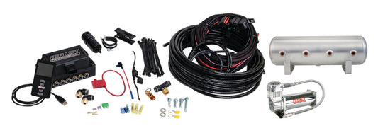 Air Lift Performance 3P (3/8 Air Line 2.5 Gal Raw Aluminum Tank VIAIR 444C Comp)
