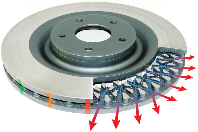 DBA 02-10 WRX / 13+ FR-S / 13+ BRZ Premium Front Slotted 5000 Series 2 Piece Rotor w/ Black Hat