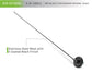DV8 Offroad 1997-06 Jeep TJ Replacement Antenna Black