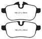 EBC 09+ BMW Z4 3.0 (E89) Yellowstuff Rear Brake Pads