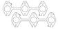 Cometic Dodge Cummins 5.9L 24V/24VCR .040in MLS (2) 3 Port Exhaust Gasket