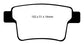 EBC 04-07 Ford Five Hundred 3.0 Yellowstuff Rear Brake Pads