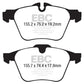 EBC 13+ Jaguar F-Type (Cast Iron Rotors Only) 3.0 Supercharged (340) Yellowstuff Front Brake Pads