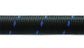 Vibrant -12 AN Two-Tone Black/Blue Nylon Braided Flex Hose (5 foot roll)