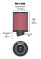 K&N Filter Universal Rubber Filter 2 3/4 inch 10 Degree Flange 4 inch OD 5 inch Height