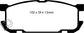 EBC 01-03 Mazda Miata MX5 1.8 (Sports Suspension) Yellowstuff Rear Brake Pads