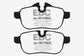 EBC 09+ BMW Z4 3.0 (E89) Yellowstuff Rear Brake Pads