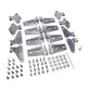 Rugged Ridge 07-18 Jeep Wrangler JKU Stainless Steel Door Hinge Kit
