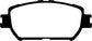 EBC 06-07 Lexus GS300 3.0 Redstuff Front Brake Pads