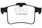 EBC 10-15 Jaguar XF 5.0 Supercharged (470) Redstuff Rear Brake Pads