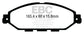 EBC 12-13 Infiniti JX35 3.5 Yellowstuff Front Brake Pads