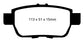 EBC 09-14 Acura TL 3.5 Yellowstuff Rear Brake Pads