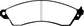 EBC 93-00 Aston Martin Virage 5.3 (PBR Caliper) Redstuff Front Brake Pads