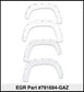 EGR 19-22 Chevrolet Silverado 1500 Summit White Traditional Bolt-On Look Fender Flares Set Of 4