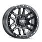 Dirty Life 9309 Canyon Pro 17x9/5x127 BP/-12mm Offset/71.5mm Hub Matte Black Wheel - Beadlock