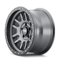 Dirty Life 9309 Canyon Pro 17x9/5x127 BP/-12mm Offset/71.5mm Hub Satin Graphite Wheel - Beadlock