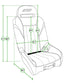PRP Polaris RZR PRO XP/PRO R/Turbo R GT/S.E. Suspension Seat- Black/Gray
