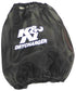 K&N Round Tapered Air Filter Wrap Black 7.5in Base ID / 4.5in Top ID / 6in Height