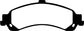 EBC 02 Cadillac Escalade 5.3 (PBR rear caliper) Greenstuff Rear Brake Pads