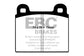 EBC 70-75 Alfa Romeo Montreal 2.6 Redstuff Front Brake Pads