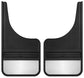 Husky Liners Universal 12in Wide Black Rubber Front Mud Flaps w/ Weight