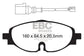 EBC 15-19 Volkswagen GTI (Mk7) Redstuff Front Brake Pads