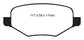 EBC 11-14 Ford Edge 2.0 Turbo Ultimax2 Rear Brake Pads