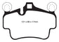 EBC 07-08 Porsche 911 (997) (Cast Iron Rotor only) 3.6 Carrera 2 Yellowstuff Front Brake Pads