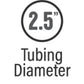 MagnaFlow Axle-Back, SS, 2.5in, Quad Split Rear 3.5in Tip 2015 Dodge Challenger 3.6L V6