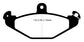 EBC 92-00 Dodge Viper 8.0 Redstuff Rear Brake Pads