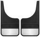 Husky Liners Universal 12in Wide Black Rubber Front Mud Flaps w/ Weight