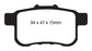 EBC 09-14 Acura TSX 2.4 Greenstuff Rear Brake Pads