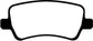 EBC 13-15 Land Rover LR2 2.0 Turbo Yellowstuff Rear Brake Pads