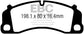 EBC 2016+ Porsche 911 (991/992) Carrera S 3.0TT (Cast Iron Rotor Only) Redstuff Front Brake Pads