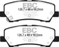 EBC 15+ Ford Mustang 2.3 Turbo Performance Pkg Yellowstuff Rear Brake Pads