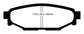 EBC 12+ Subaru BRZ 2.0 (solid rear rotors) Ultimax2 Rear Brake Pads
