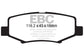 EBC 06-11 Dodge Nitro 3.7 Yellowstuff Rear Brake Pads
