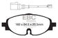 EBC 14+ Audi A3 1.8 Turbo Yellowstuff Front Brake Pads