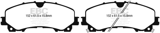 EBC 13+ Infiniti Q50 3.7 Redstuff Front Brake Pads