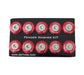 NRG Fender Washer Kit w/Rivets For Plastic (Red) - Set of 10