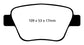 EBC 10-13 Audi A3 2.0 Turbo (Bosch rear caliper) Redstuff Rear Brake Pads