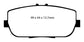 EBC 06-15 Mazda Miata MX5 2.0 Redstuff Rear Brake Pads