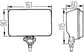 Hella 450 H3 12V SAE/ECE Fog Lamp Kit Clear - Rectangle (Includes 2 Lamps)