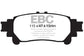 EBC 13+ Lexus GS350 3.5 RWD Redstuff Rear Brake Pads