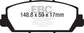 EBC 12+ Acura RDX 3.5 Yellowstuff Front Brake Pads