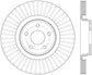 StopTech 14.5+ Ford Focus ST Front Right Slotted Performance Rotor