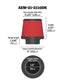 AEM 3.25 inch DRY Flow Short Neck 5 inch Element Filter Replacement