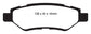 EBC 08-13 Cadillac CTS 3.0 Redstuff Rear Brake Pads