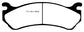 EBC 02 Cadillac Escalade 5.3 (Akebono rear caliper) Yellowstuff Front Brake Pads